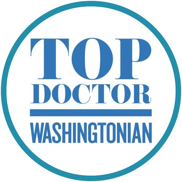 Washingtonian Top Doctor ×5 badge